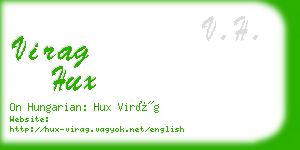 virag hux business card